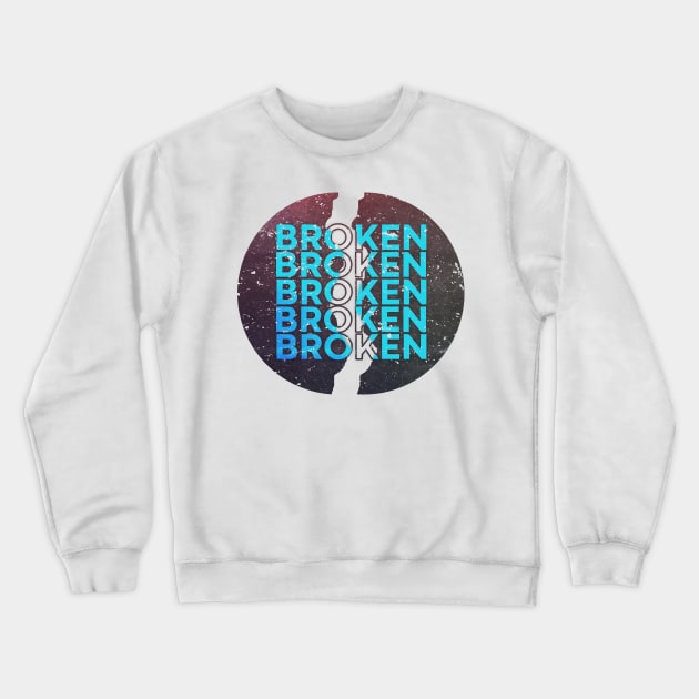 broken Crewneck Sweatshirt by DeekayGrafx